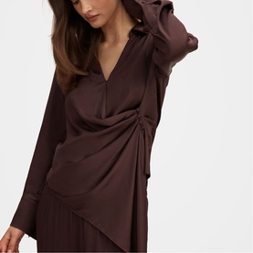 Maude Asymmetrical Drape Top