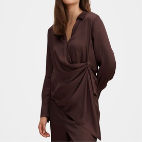 Maude Asymmetrical Drape Top