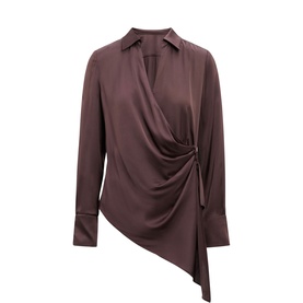 Maude Asymmetrical Drape Top