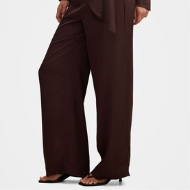 Maude Satin Wide Leg Trousers