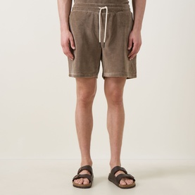 Velour Drawstring Shorts
