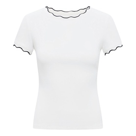 Rebecca Scallop Trim Top