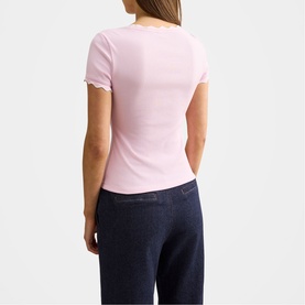Rebecca Scallop Trim Top