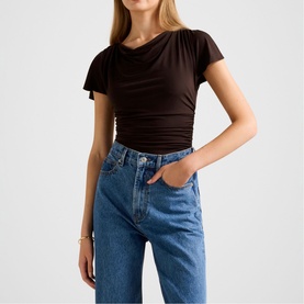 Stormi Spliced Shoulder Top