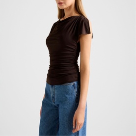 Stormi Spliced Shoulder Top
