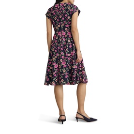 Tia Floral Embroidered Flared Dress