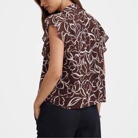 Tullia Floral Ruffle Sleeve Top