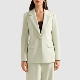 Veda Nipped Waist Single-Breasted Blazer