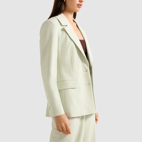 Veda Nipped Waist Single-Breasted Blazer