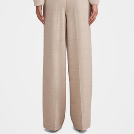 Lottie Check Wide Leg Trousers
