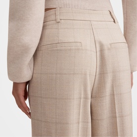 Lottie Check Wide Leg Trousers