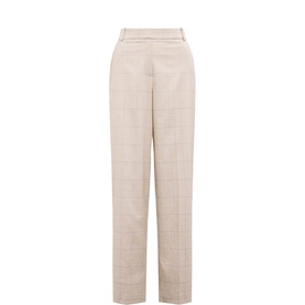 Lottie Check Wide Leg Trousers