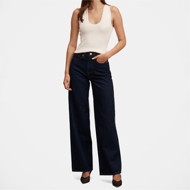 Yasmin Mid-Rise Wide Leg Jeans