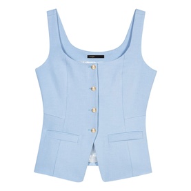 Single-Breasted Tailored Waistcoat