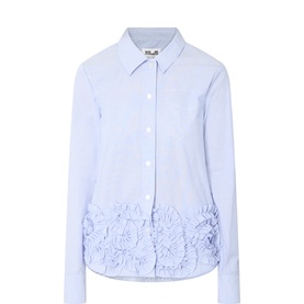 Mariel Frill Striped Shirt