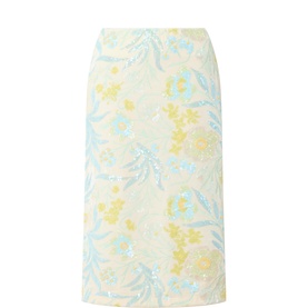 Jolette Beaded Floral Skirt