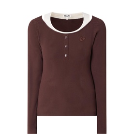 Clary Logo Henley Top