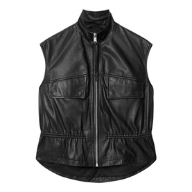 Flor Leather Gilet