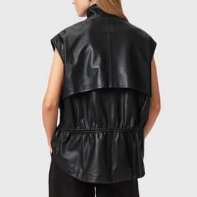 Flor Leather Gilet