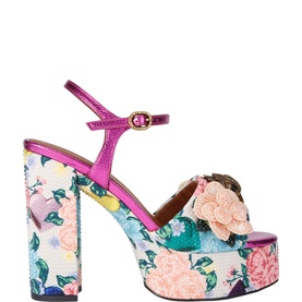 Kensington Eagle Head Platform Sandals