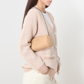 Izzy Small Pebbled Leather Barrel Pochette