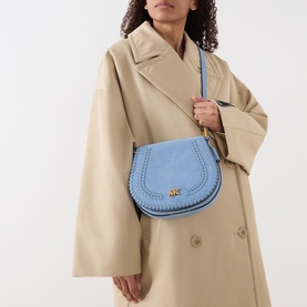 Josie Flap Suede Crossbody Bag