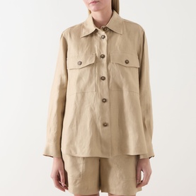 Pomposa Linen Overshirt