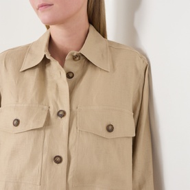 Pomposa Linen Overshirt