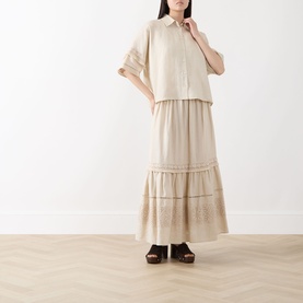 Pala Embroidered Linen Blouse