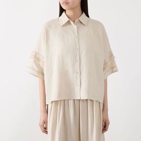 Pala Embroidered Linen Blouse