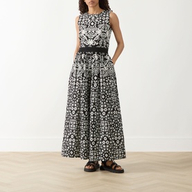 Palanca Printed Wide Leg Trousers
