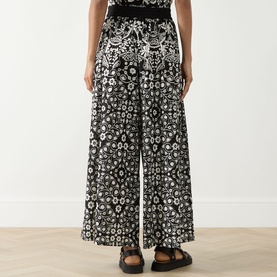 Palanca Printed Wide Leg Trousers