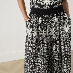 Palanca Printed Wide Leg Trousers