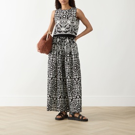 Palanca Printed Wide Leg Trousers
