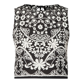 Fanale Printed Cropped Top