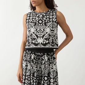 Fanale Printed Cropped Top