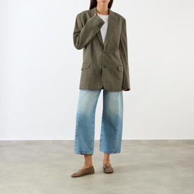 Giani Checked Single-Breasted Blazer