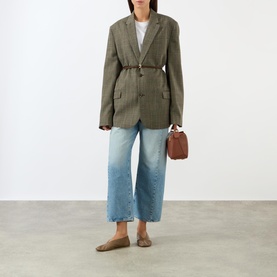 Giani Checked Single-Breasted Blazer