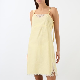 Hillary Lace Trim Mini Dress