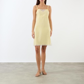 Hillary Lace Trim Mini Dress