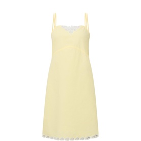 Hillary Lace Trim Mini Dress