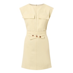 Imane Belted Denim Dress