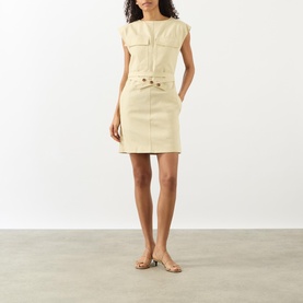 Imane Belted Denim Dress