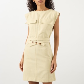 Imane Belted Denim Dress
