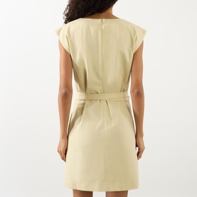 Imane Belted Denim Dress