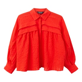 Textured Frill Detail Blouse