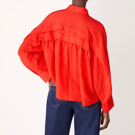 Textured Frill Detail Blouse