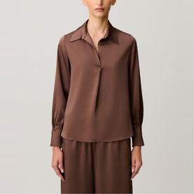 Open Lapel Blouse