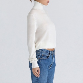 Angel Roll Turtleneck Sweater