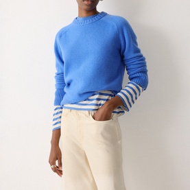 Striped Raglan Long-Sleeved Top